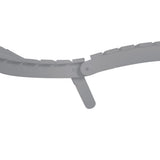 Sun Loungers 2 pcs with Table Grey Solid Wood Acacia - Rear View