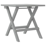 Sun Loungers 2 pcs with Table Grey Solid Wood Acacia - Close-Up Angle