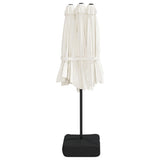 Double-Head Parasol Sand White 449x265 cm