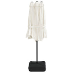 Double-Head Parasol Sand White 449x265 cm