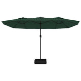 Double-Head Parasol Green 449x265 cm