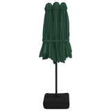 Double-Head Parasol Green 449x265 cm