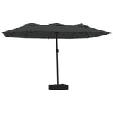 Double-Head Parasol Anthracite 449x265 cm - Front View