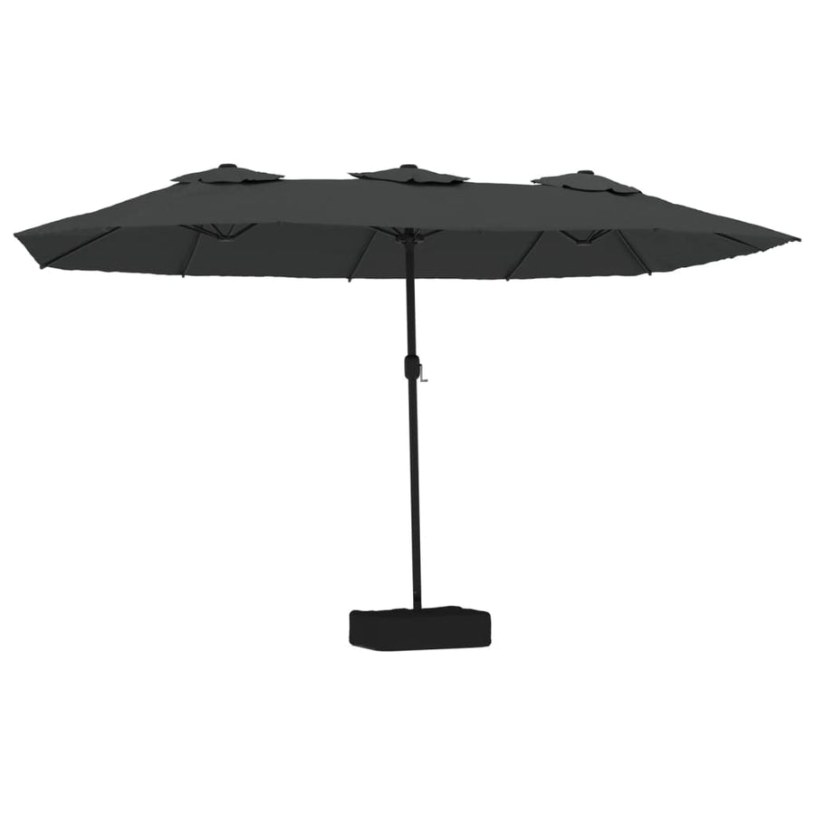 Double-Head Parasol Anthracite 449x265 cm