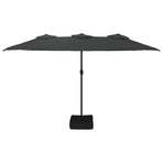 Double-Head Parasol Anthracite 449x265 cm