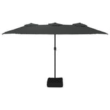 Double-Head Parasol Anthracite 449x265 cm - Side View