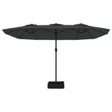 Double-Head Parasol Anthracite 449x265 cm