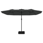 Double-Head Parasol Anthracite 449x265 cm