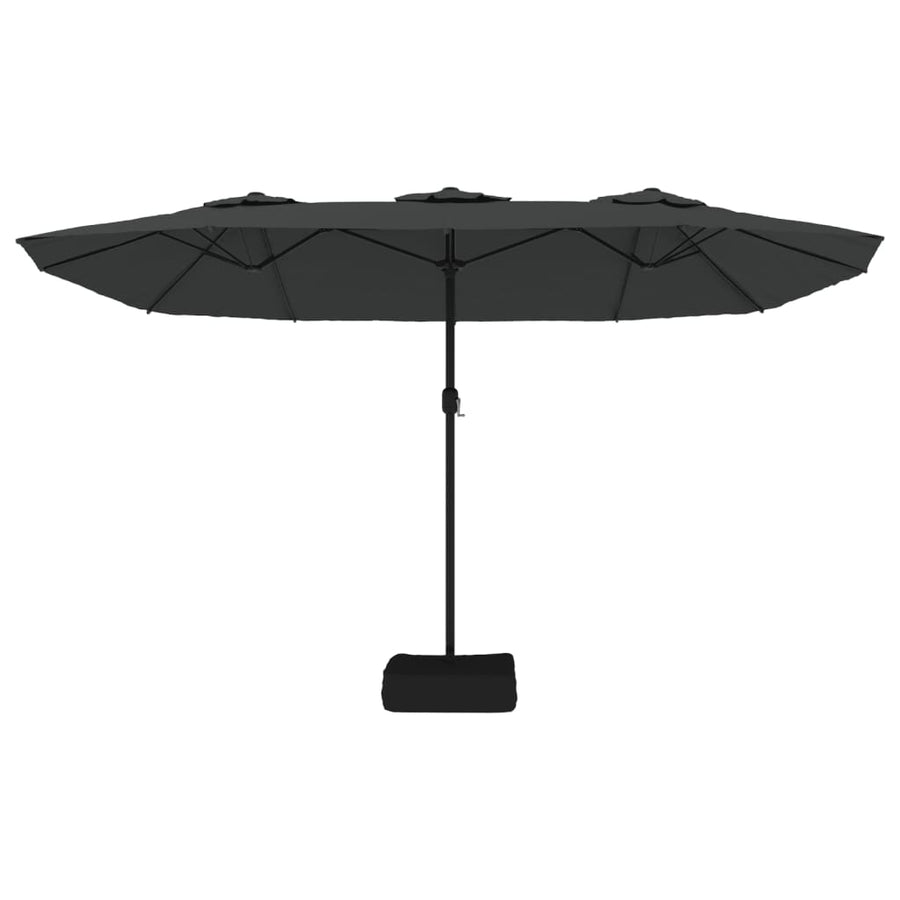 Double-Head Parasol Anthracite 449x265 cm