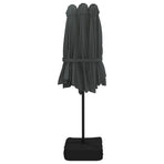 Double-Head Parasol Anthracite 449x265 cm