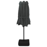 Double-Head Parasol Anthracite 449x265 cm - 45-Degree Angle