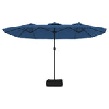 Double-Head Garden Parasol Azure Blue 449x265 cm