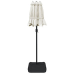 Double-Head Garden Parasol Sand White 316x145 cm