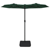 Double-Head Garden Parasol Green 316x145 cm