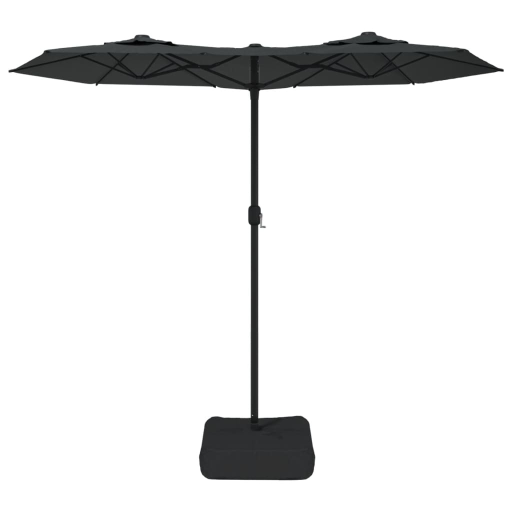 Double-Head Garden Parasol Anthracite 316x145 cm