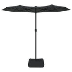 Double-Head Garden Parasol Anthracite 316x145 cm