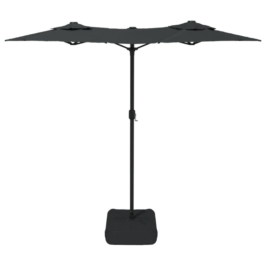 Double-Head Garden Parasol Anthracite 316x145 cm