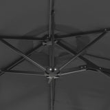 Double-Head Garden Parasol Anthracite 316x145 cm