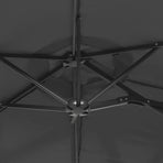 Double-Head Garden Parasol Anthracite 316x145 cm