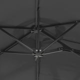 Double-Head Garden Parasol Anthracite 316x145 cm - Rear View