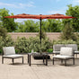 Double-Head Garden Parasol Terracotta 316x145 cm