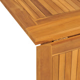 Folding Butterfly Garden Table 150x90x75 cm Solid Wood Teak - Rear View