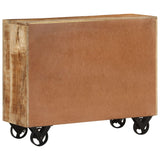 Sideboard 80x30x65 cm Solid Rough Wood Mango - Top-Down View