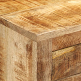 Sideboard 80x30x65 cm Solid Rough Wood Mango - 45-Degree Angle