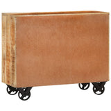 Sideboard with 3 Drawers 80x30x65 cm Solid Rough Wood Mango - Top-Down View