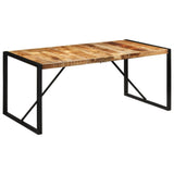 Dining Table 175x90x76 cm Solid Rough Wood Mango - Low Angle