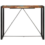 Bar Table 140x70x110 cm Solid Wood Reclaimed - Front View