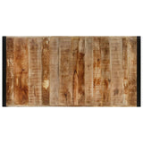 Bar Table 175x90x110 cm Solid Rough Wood Mango - Side View