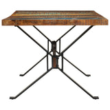 Dining Table 180x90x73 cm Solid Wood Reclaimed - Top-Down View