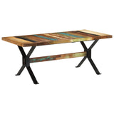 Dining Table 180x90x73 cm Solid Wood Reclaimed - Extra Image