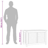 Garden Storage Box with Bag 90x50x58 cm Solid Wood Teak - Extra Image