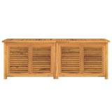 Garden Storage Box with Bag 150x50x55 cm Solid Wood Teak