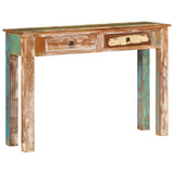 Console Table 110x30x75 cm Solid Wood Reclaimed - 45-Degree Angle