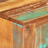Console Table 110x30x75 cm Solid Wood Reclaimed - Rear View