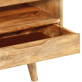 TV Cabinet 110x30x41 cm Solid Wood Mango - Low Angle
