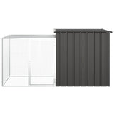 Rabbit Cage Anthracite 200x91x100 cm Galvanised Steel