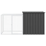 Rabbit Cage Anthracite 200x91x100 cm Galvanised Steel