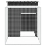 Rabbit Cage Anthracite 200x91x100 cm Galvanised Steel