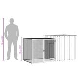 Rabbit Cage Anthracite 200x91x100 cm Galvanised Steel - Extra Image