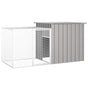 Rabbit Cage Grey 200x91x100 cm Galvanised Steel