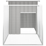Rabbit Cage Grey 200x91x100 cm Galvanised Steel - Top-Down View