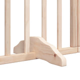 Dog Gate with Door Foldable 15 Panels 750 cm Poplar Wood