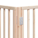 Dog Gate with Door Foldable 12 Panels 600 cm Poplar Wood