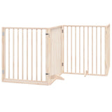 Dog Gate with Door Foldable 10 Panels 800 cm Poplar Wood