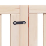 Dog Gate with Door Foldable 12 Panels 600 cm Poplar Wood