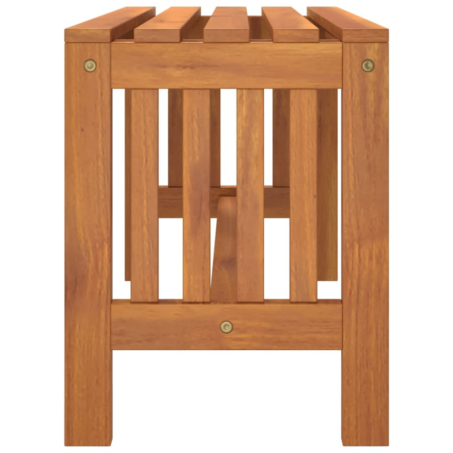 Garden Bench 80 cm Solid Wood Eucalyptus